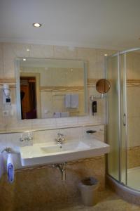 Ванная комната в Hotel Alpenresi