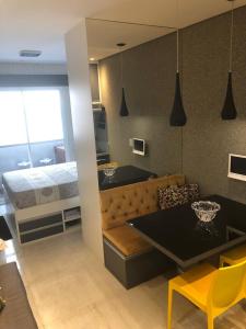 Phòng tắm tại Flat Vip 5 Estrelas Granja Vianna Luxuoso e Sofisticado Alto Padrão Animália Park!