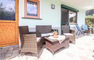 Posezení v ubytování Gemuetliche Ferienwohnung