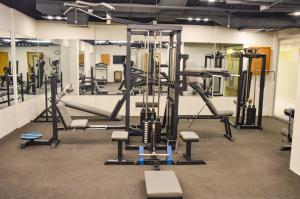 Fitness centrum a/nebo fitness zařízení v ubytování Hotel Margala