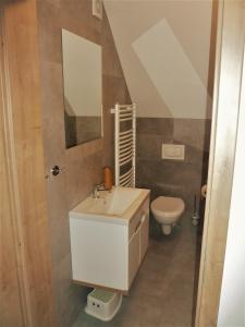 Koupelna v ubytování Apartmán u Nováků