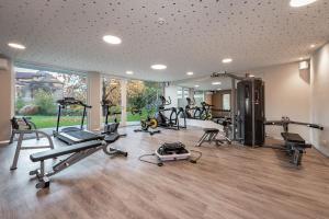 Fitness centrum a/nebo fitness zařízení v ubytování Baumgartner's Blumenhotel