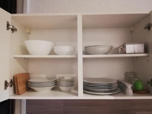 Kuchyň nebo kuchyňský kout v ubytování Ferienwohnung Einbeck FeWo B Nolte