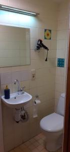 Ванна кімната в Attic rooms at Laisves avenue