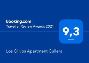 Certifikát, ocenenie alebo iný dokument vystavený v ubytovaní Los Olivos Apartment Cullera