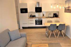 Köök või kööginurk majutusasutuses Apartment Kleine Krabbe, Am Alten Deich 4-6 10