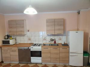 Kuchnia lub aneks kuchenny w obiekcie Noclegi pod Klimczokiem