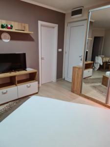 Sjónvarps- og/eða afþreyingartæki á Divcibare apartmani Gavrić