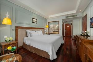 Voodi või voodid majutusasutuse Hanoi Pearl Hotel toas