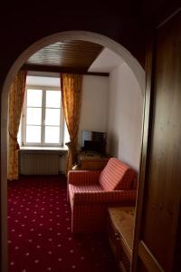 Istumisnurk majutusasutuses Hotel Krone