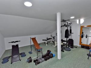 Posilňovňa alebo fitness centrum v ubytovaní Royal House