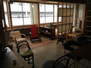 Χώρος καθιστικού στο HOTEL SUNSHINE/三舎院