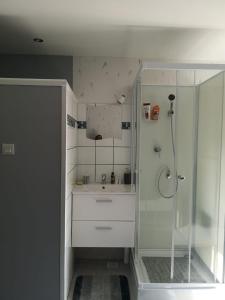 Koupelna v ubytování Chambre d'hôtes