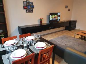 Posezení v ubytování Family apartmán Kovářská