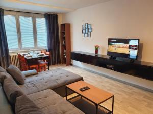 Posezení v ubytování Family apartmán Kovářská