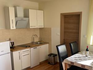 Kuchyň nebo kuchyňský kout v ubytování Apartments Nešić Peroj