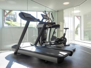 Fitness center at/o fitness facilities sa Seehotel Engstler
