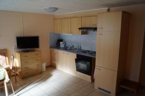 Kuchyň nebo kuchyňský kout v ubytování Apartment Robert