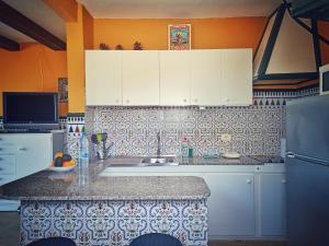 Kuchyň nebo kuchyňský kout v ubytování Casita de la Playa, La Aldea de San Nicolás