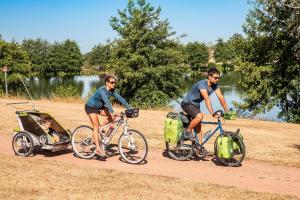 Camping de Bourbon-lancy 부지 내 또는 인근 자전거 타기