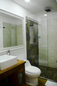 Kupatilo u objektu Hotel Poma Rosa