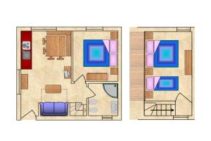 a floor plan of a house at Chalet Presanella in Temù