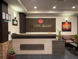The lobby or reception area at Hotel Wawa