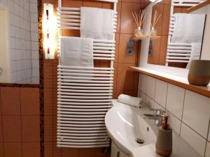 Kúpeľňa v ubytovaní A Mecsek Gyöngye Apartmanhaz