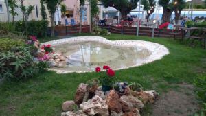 Zahrada ubytování Melina Beach