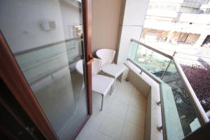 Balkón nebo terasa v ubytování Grand Nora Hotel