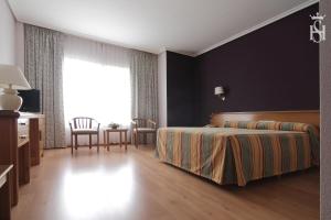 Postel nebo postele na pokoji v ubytování Hospedium Hotel Europa Centro