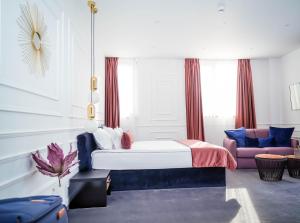 Posteľ alebo postele v izbe v ubytovaní Hotel Del Corso