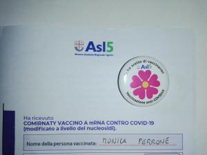 eine Kiste mit Visum-Logo darauf in der Unterkunft Casa Burrasca in Levanto