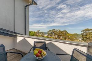 Balkón nebo terasa v ubytování Aparthotel Ostsee Wohnung Nr. 17