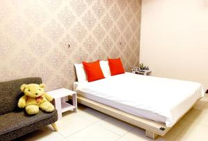 Voodi või voodid majutusasutuse SNUG·NINE Hotel toas