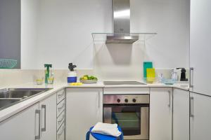 Kuchyň nebo kuchyňský kout v ubytování Lugaris Rambla Apartments