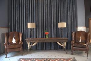Posezení v ubytování Frontier Hotel Pawhuska