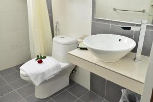 Koupelna v ubytování Cheng Ho Hotel