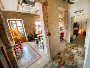 Kuchyň nebo kuchyňský kout v ubytování ECO Hostel