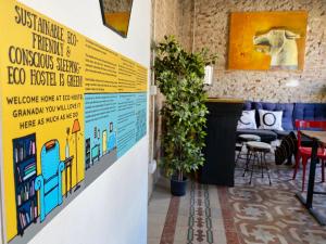 Posezení v ubytování ECO Hostel