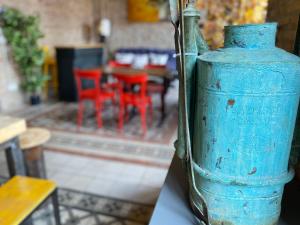 Posezení v ubytování ECO Hostel
