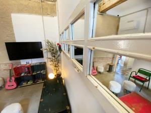 Kuchyň nebo kuchyňský kout v ubytování ECO Hostel