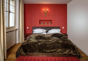 Posteľ alebo postele v izbe v ubytovaní Goldgasse Apartments de Luxe