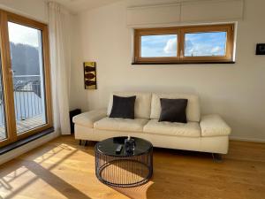 Posezení v ubytování Weingut-Aparthotel Olinger