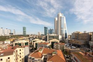a view of a city with tall buildings at Hotel Boursier 2 & Spa in Istanbul