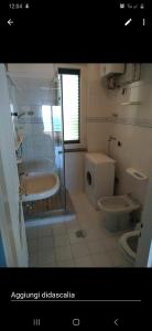 a bathroom with a shower and a toilet and a sink at Belview Positano in Positano