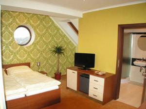TV a/nebo společenská místnost v ubytování Hotel Galanta