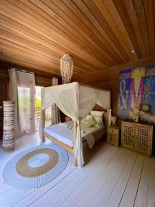 Voodi või voodid majutusasutuse Samura Maldives Guest House Thulusdhoo toas
