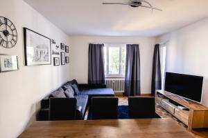 TV a/nebo společenská místnost v ubytování Armotti Apartments Friedheim
