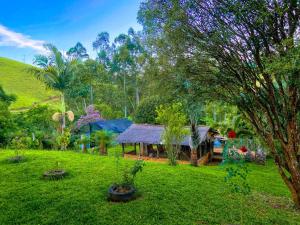 Κήπος έξω από το Casa/sítio na serra em Bom Jardim - RJ